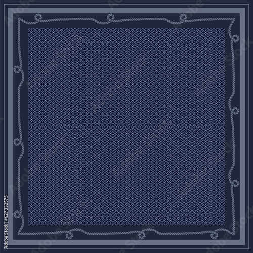 Blue marine cool style graphic for bandana or any design
