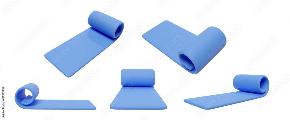 Set cartoon blue karemat various view. Collection minimal bright render in toy style. Cute vivid 3d illustration. Set cartoon blue karemat various view. Collection minimal bright render in toy style. Cute vivid 3d illustration.