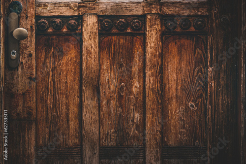 A wooden door close up, texture