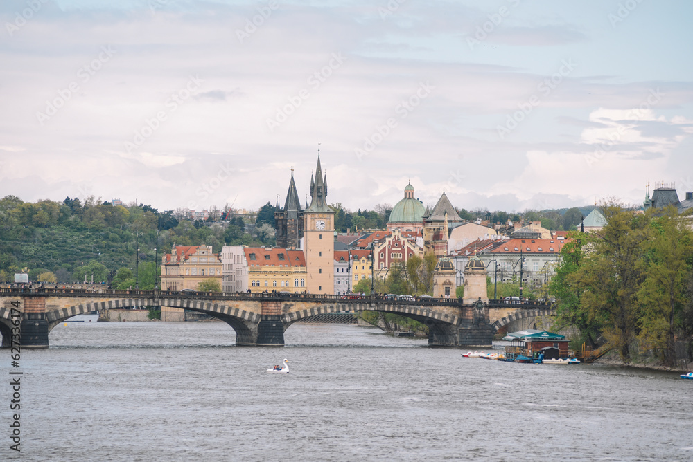 beautiful view of the City Prague 