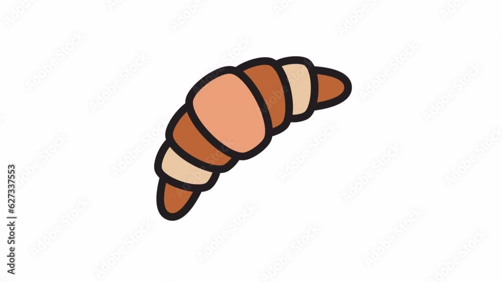 Croissant, Bakery animated icon on transparent background.
Croissant, Bakery animated icon on transparent background.