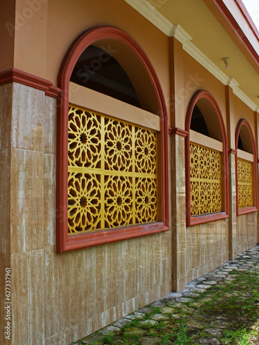 Beautiful ventilation in the mosque. 