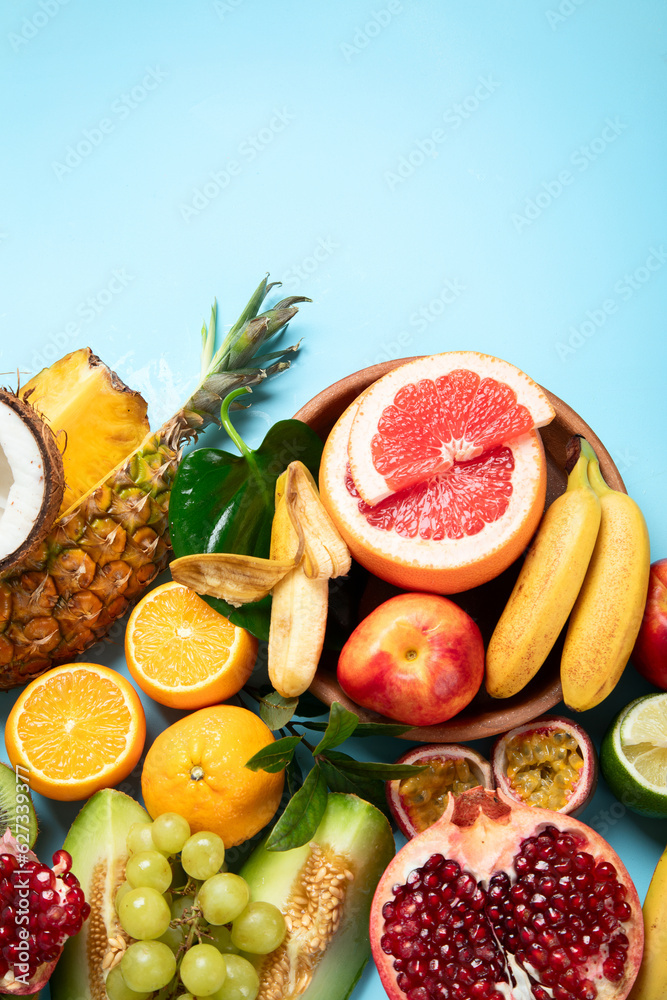 Assortment of exotic fruits. Assortment of exotic fruits.