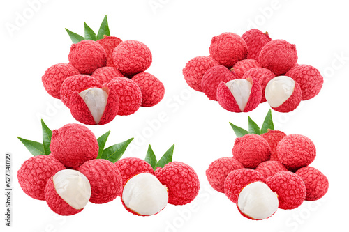 lychee isolated on transparent png