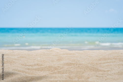 Sand beach and wave background © songdech17