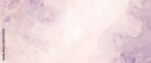 Vector watercolor pink and purple texture for cards, flyers, poster, banner. Art background. Hand drawn vector texture. Pastel color watercolour illustration. Painted template for design.
