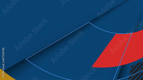 Abstract blue red geometric background