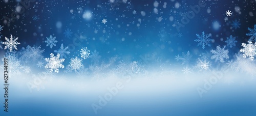Christmas card featuring a snowflake border. Winter wonderland holiday decor.