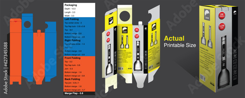 packaging box actual printing size. icons, arts, mockups free premium.