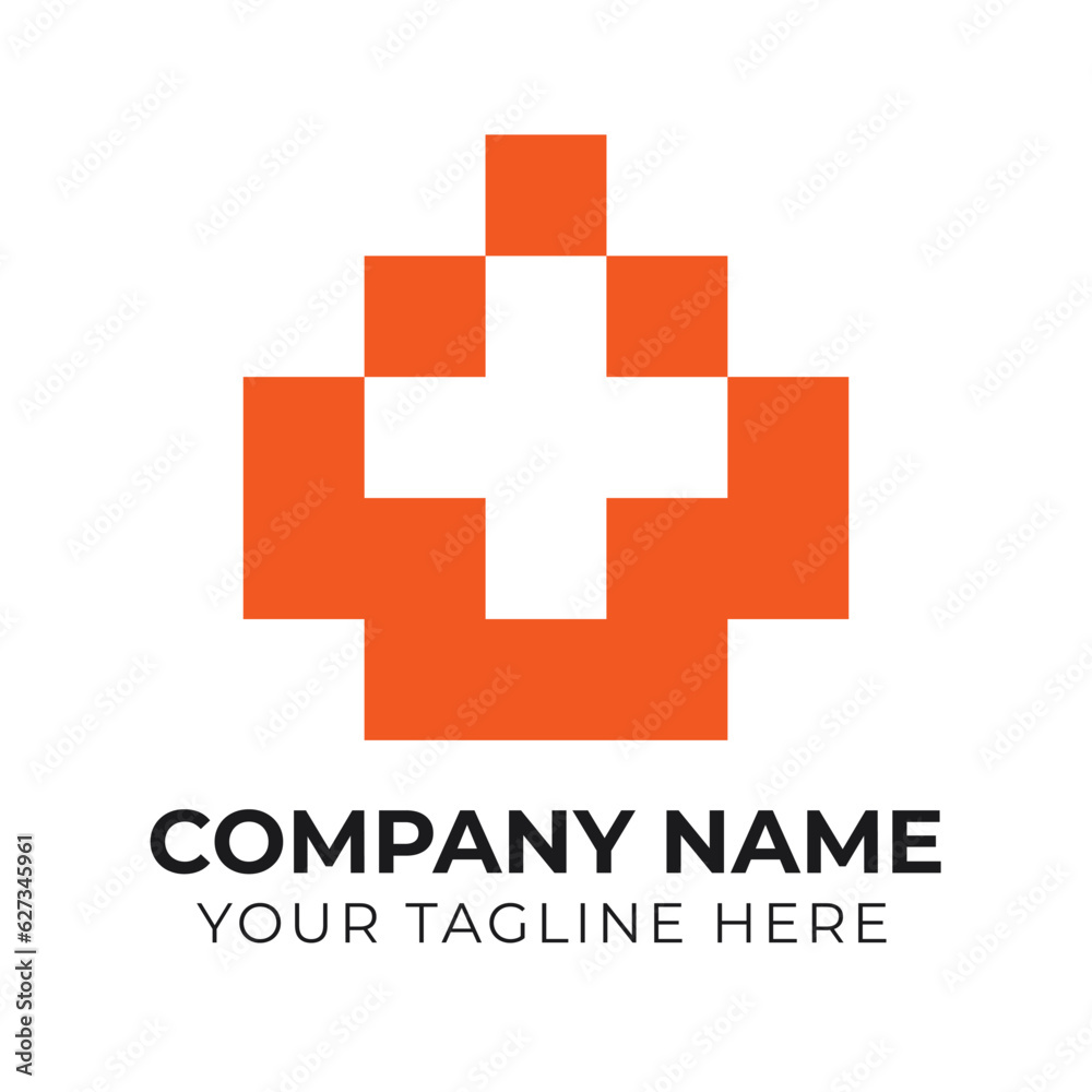 Obraz premium Modern monogram minimalist business logo design template