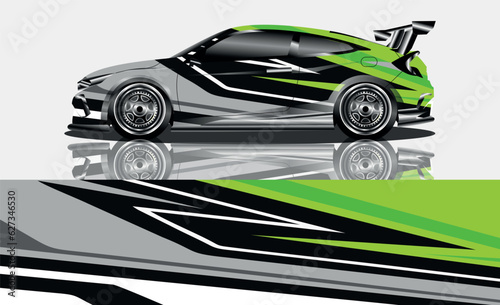 car livery graphic vector. abstract grunge background design for vehicle vinyl wrap and car branding