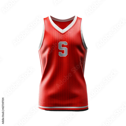 Basketball Player Jersey. isolated object, transparent background