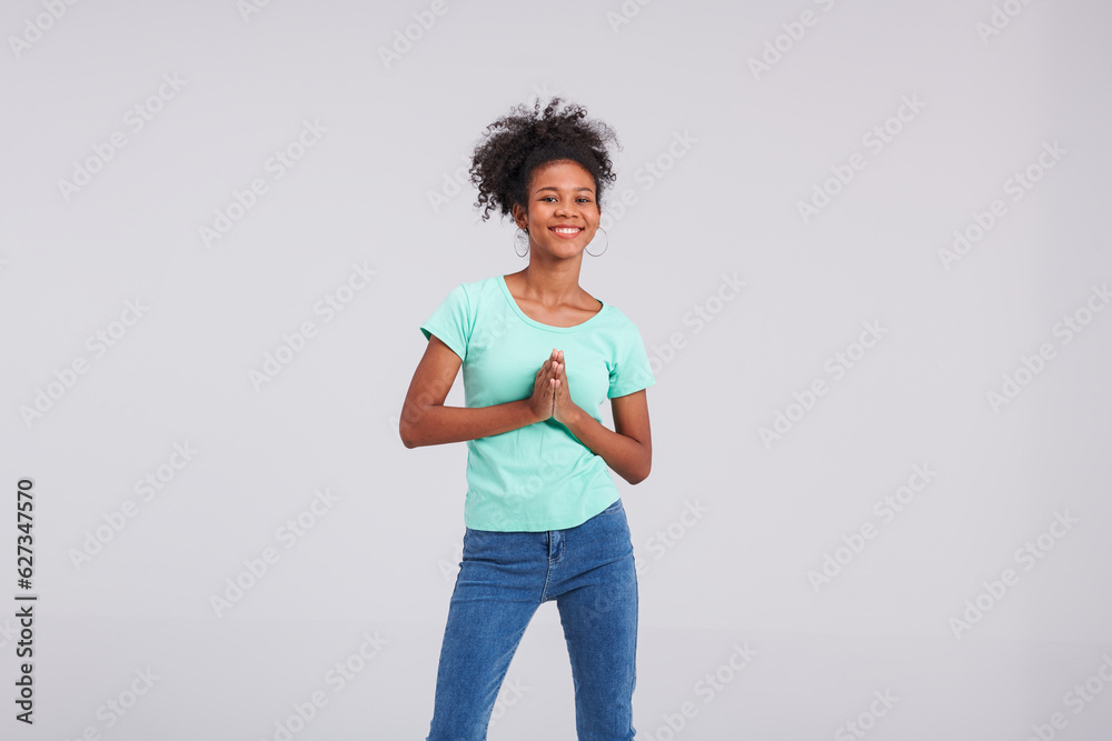 With mint dreams in her heart, a Thai American woman poses in a mint shirt and blue jeans for a captivating studio fashion shoot. With mint dreams in her heart, a Thai American woman poses in a mint shirt and blue jeans for a captivating studio fashion shoot.