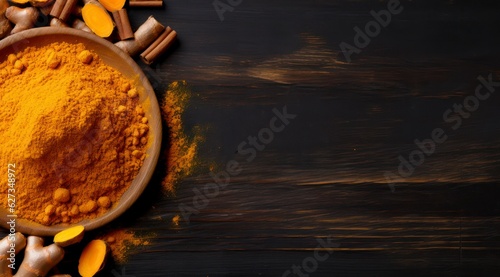 turmeric background  