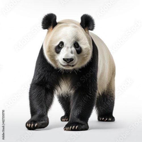 Cute panda bear isolated