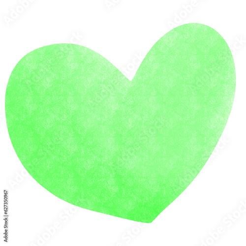 The heart is colorful 
