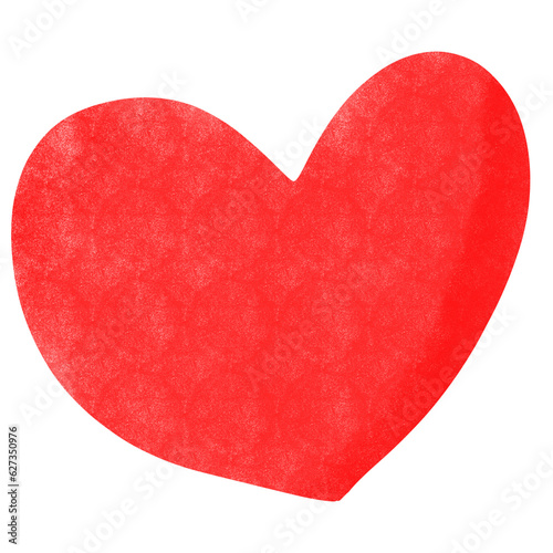 The heart is colorful 