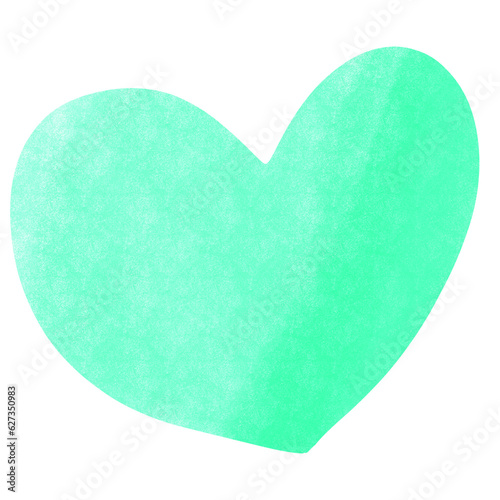 The heart is colorful 