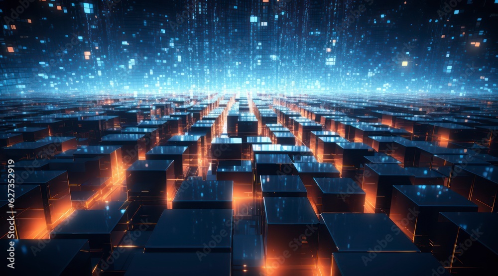 Obraz premium Technology background