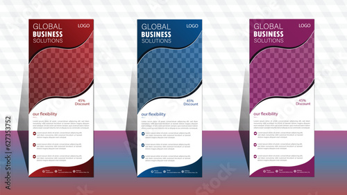 Roll up banner template. layout corporate roll up banner signage standee template. professional corporate roll up banner design. business roll up banner design. roll up banner design.