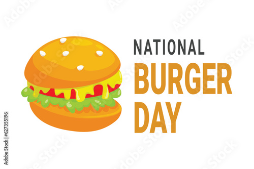 National Burger Day background.