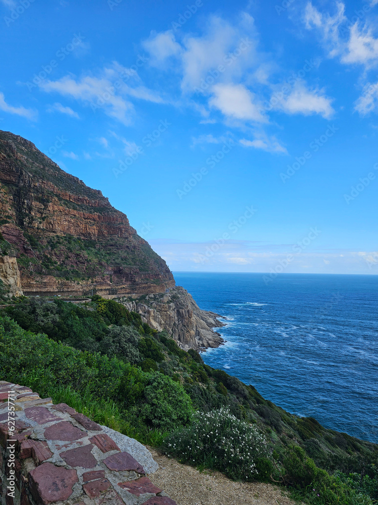 The coast of the region sea, Chapman's peak drive, Cape Town Western Cape.