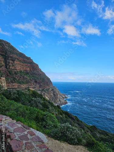 The coast of the region sea, Chapman's peak drive, Cape Town Western Cape.