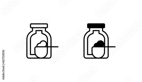 Supplements icon design with white background stock illustration