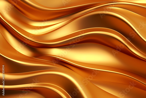 Abstract mysterious wavy fantastic beautiful background with smooth curves. Generative AI.