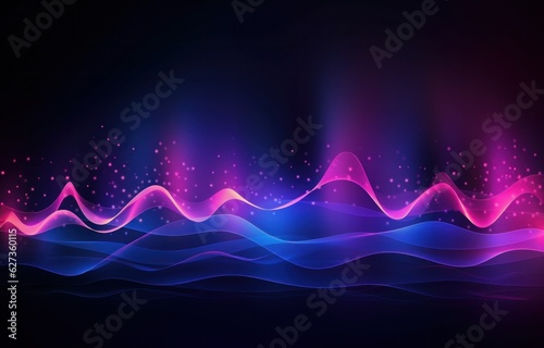 Abstract purple music background