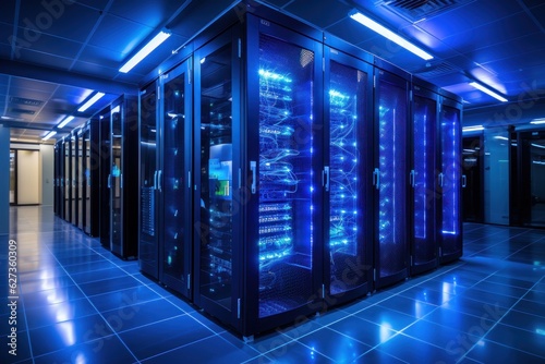 Server room in data centre