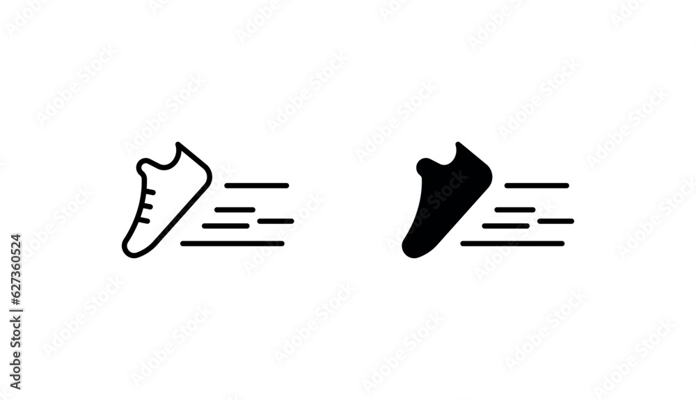 Running icon design with white background stock illustration Running icon design with white background stock illustration