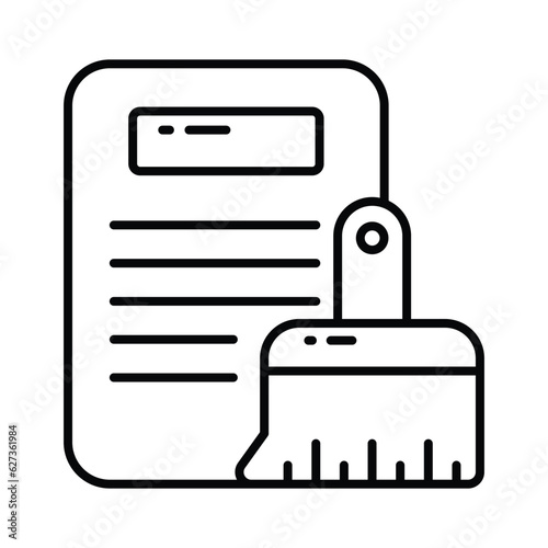 Data cleaning vector design in modern style, ready to use premium icon