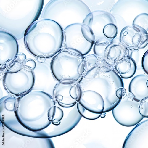 Bubbles on a white background