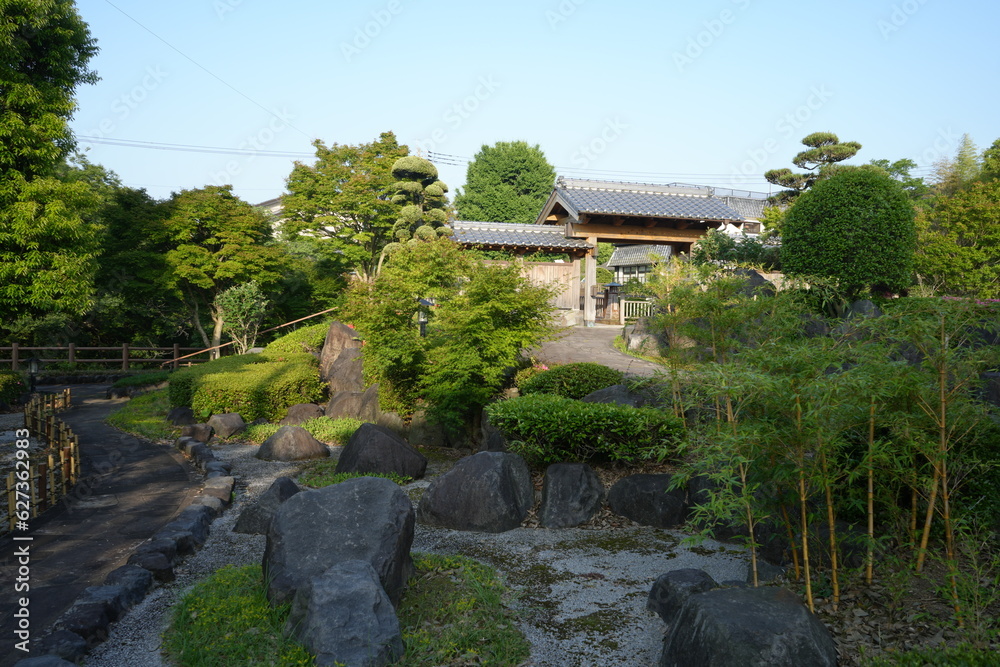 Chiran Samurai Residence Complex or Samurai District in Kagoshima, Japan - 日本 鹿児島 知覧武家屋敷庭園 Chiran Samurai Residence Complex or Samurai District in Kagoshima, Japan - 日本 鹿児島 知覧武家屋敷庭園