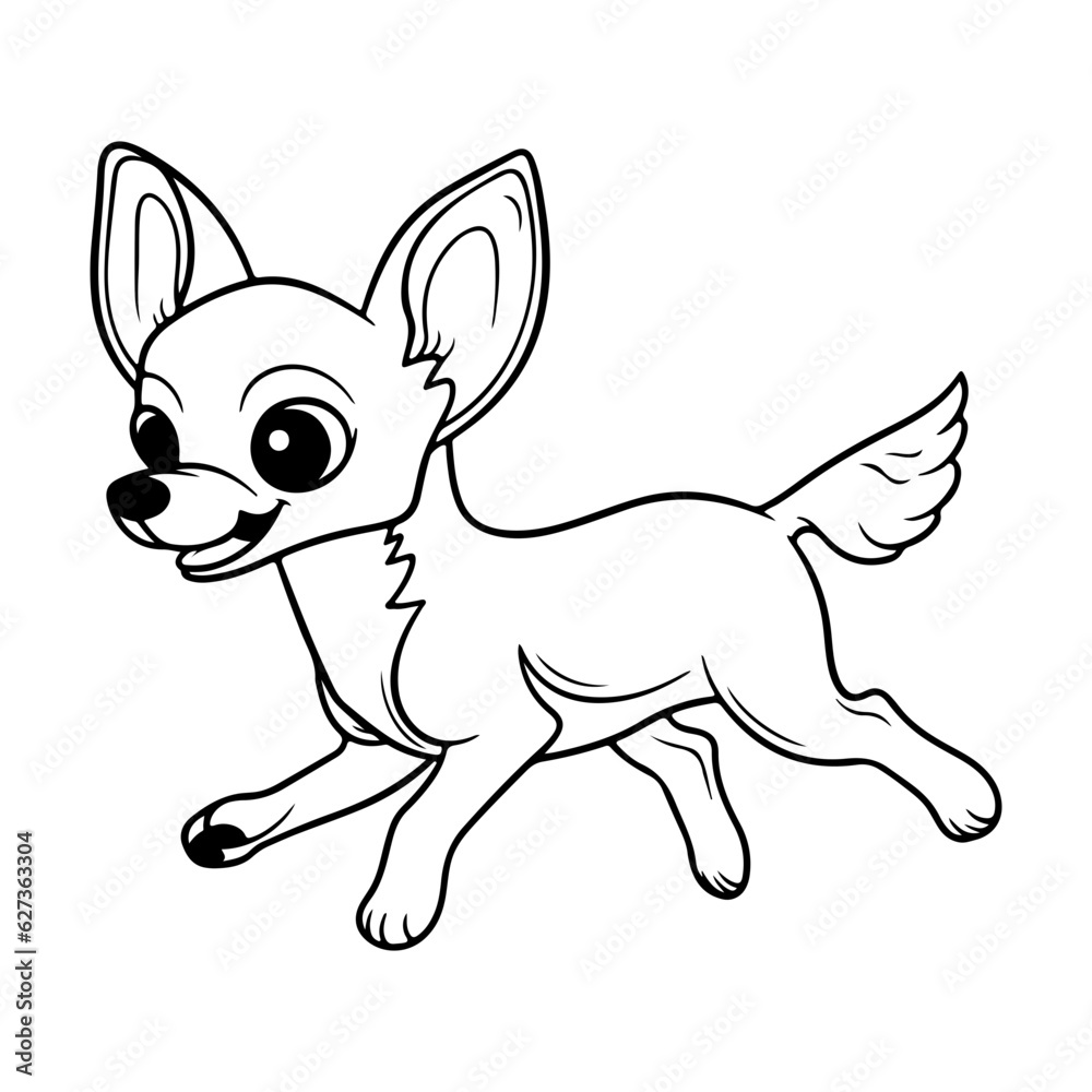 Chihuahua, hand drawn cartoon character, dog icon. Chihuahua, hand drawn cartoon character, dog icon.