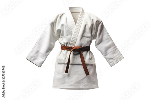 Karate gi. isolated object, transparent background