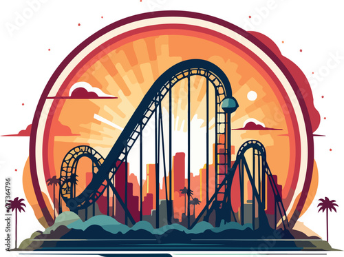 amusement park illustration