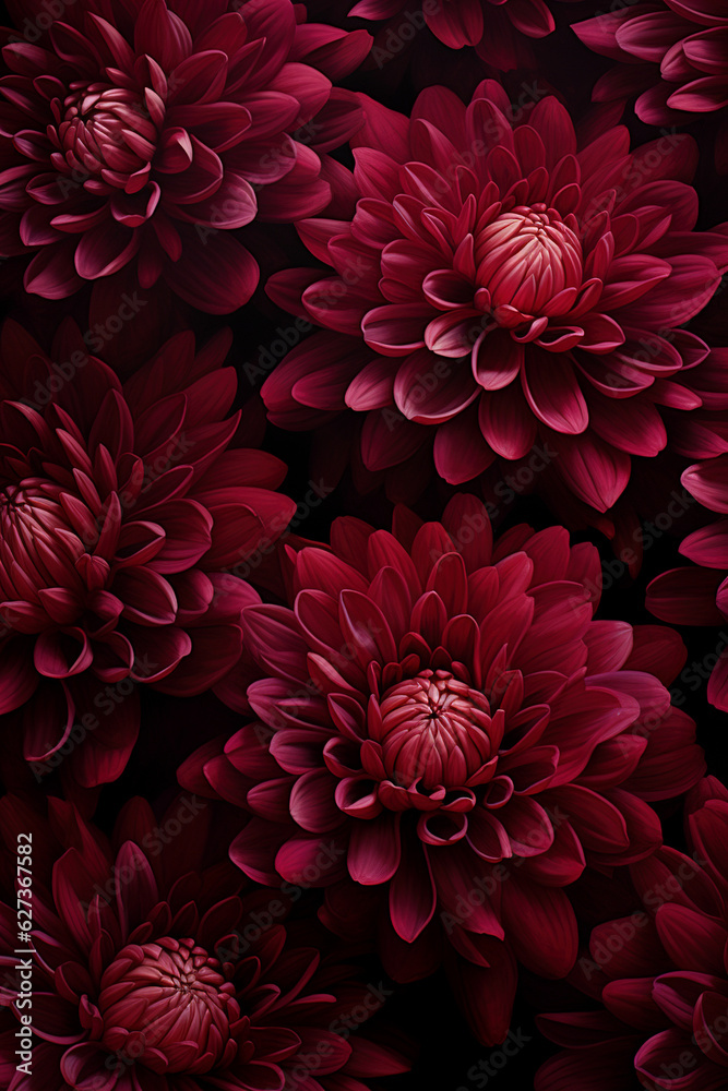 Red dahlia flower background generative ai Red dahlia flower background generative ai