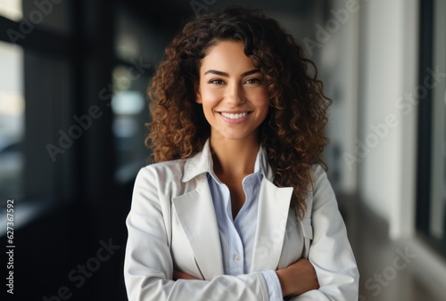Medical beautiful woman smiling © olegganko