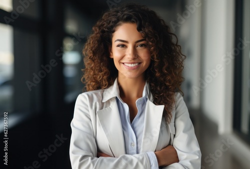 Medical beautiful woman smiling