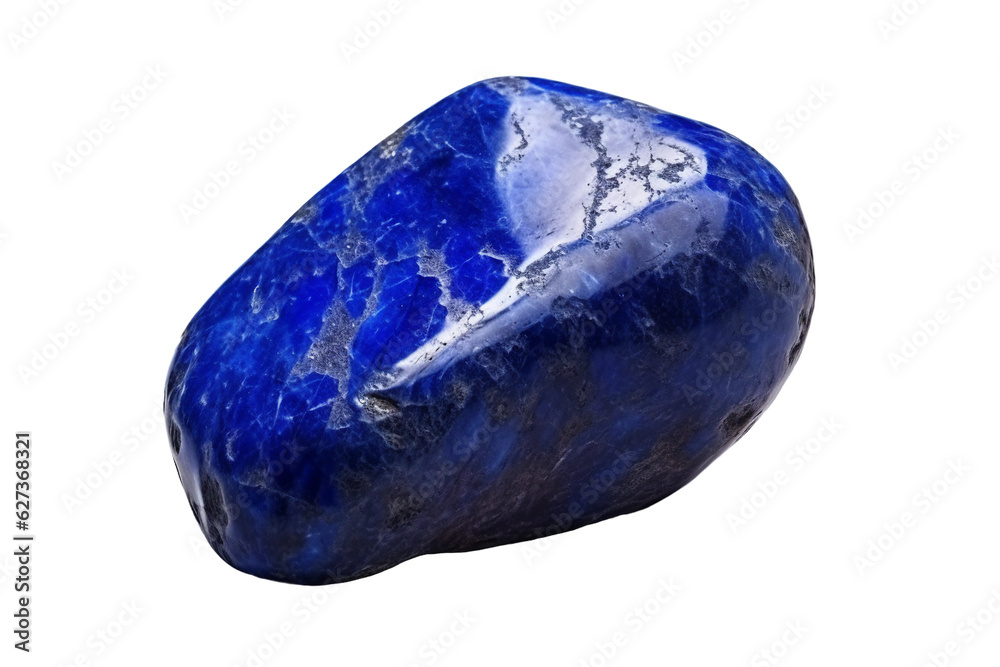 Lapis lazuli stone. isolated object, transparent background Lapis lazuli stone. isolated object, transparent background