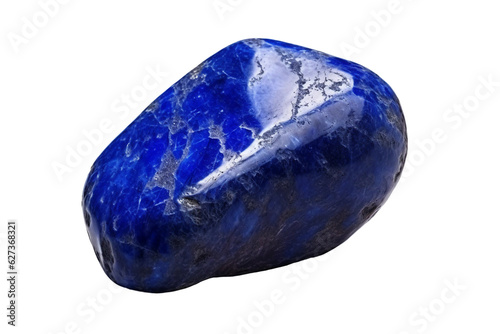 Lapis lazuli stone. isolated object, transparent background photo