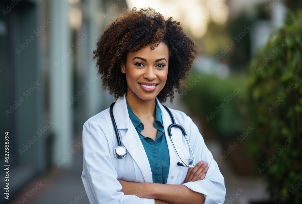 Medical beautiful woman smiling