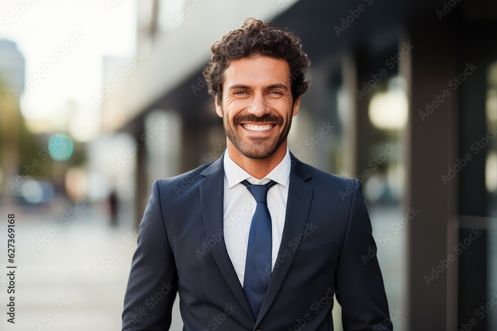 smiling entrepreneur, generative artificial intelligence smiling entrepreneur, generative artificial intelligence