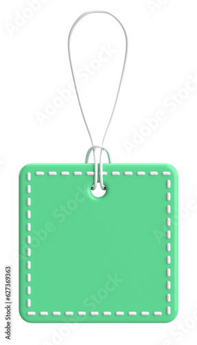 Price tag. Price label. 3D illustration.