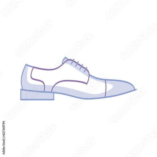 Men's shoes. Clothing stroke icon. Vector illustration EPS10