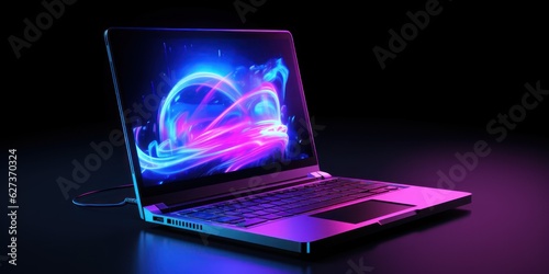 laptop computer with screen