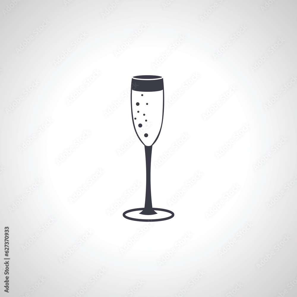 champagne flute icon. glass of champagne icon champagne flute icon. glass of champagne icon