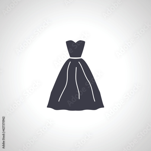 dress icon. wedding dress icon.